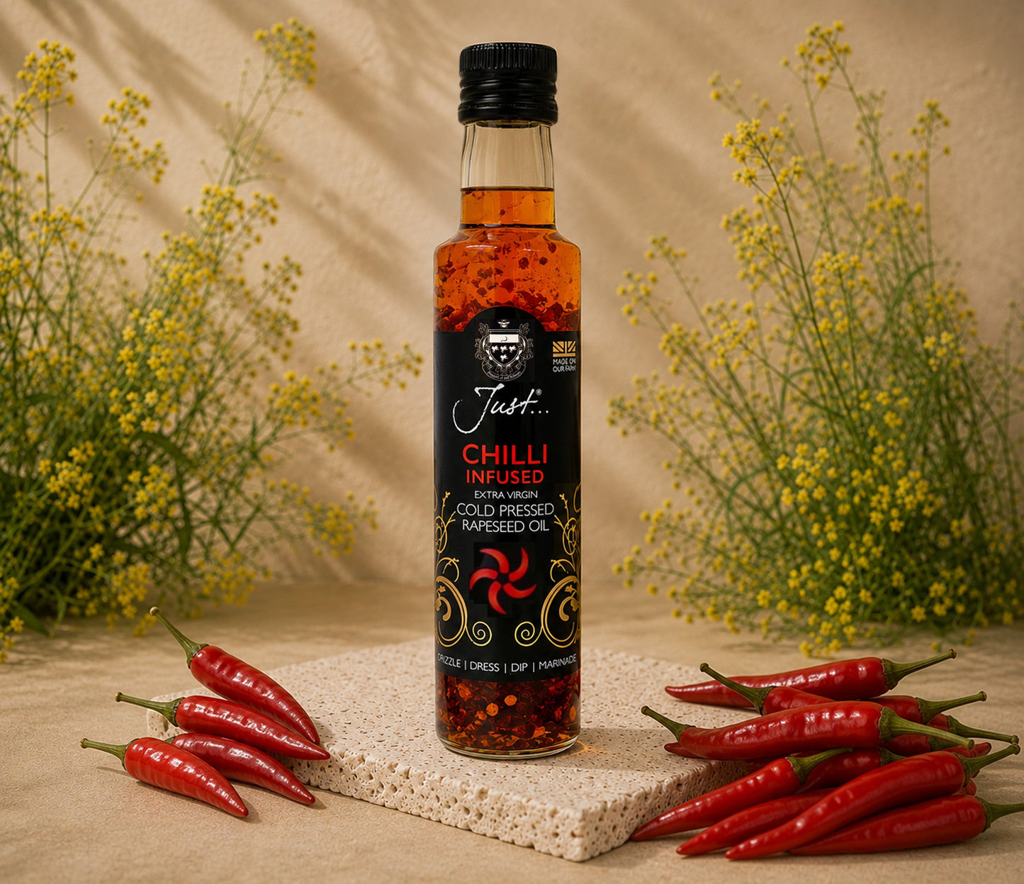 Chilli Infused Cold-Pressed Rapeseed Oil 250ml
