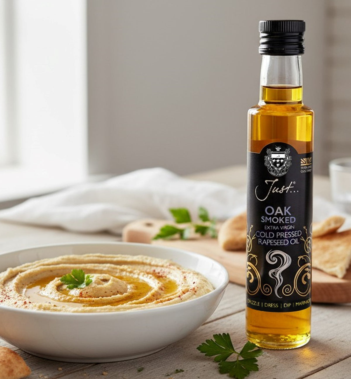 Just Oak Smoked Infused Cold Pressed Rapeseed Oil 250ml (Case of 6)