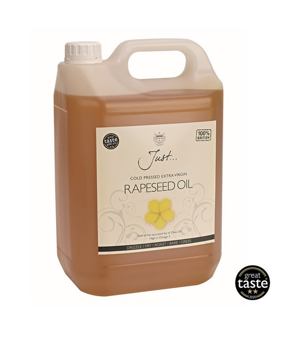Just Cold Pressed Rapeseed Oil 5 Litre (Pack of 1)