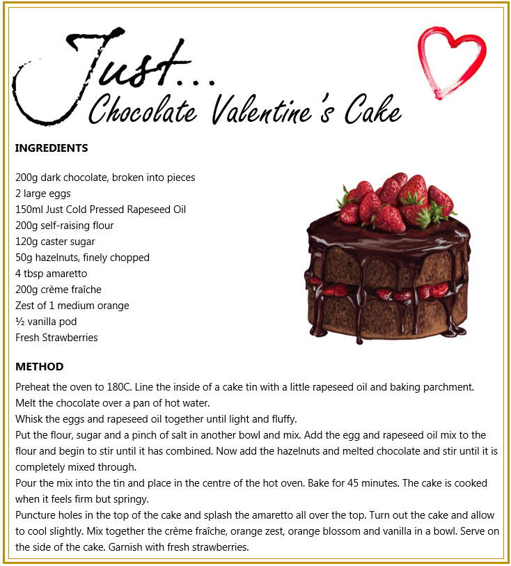 Chocolate Valentine's Cake